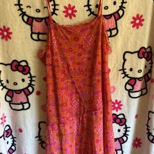 Wild Fable Pink and Orange Floral Dress